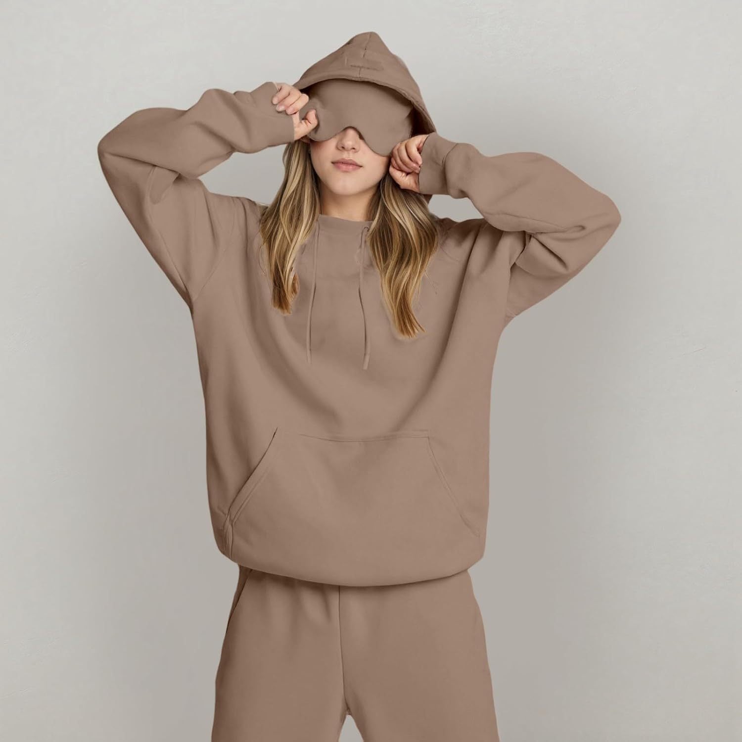 Conjunto de sudadera y jogger de corte relajado - Nina