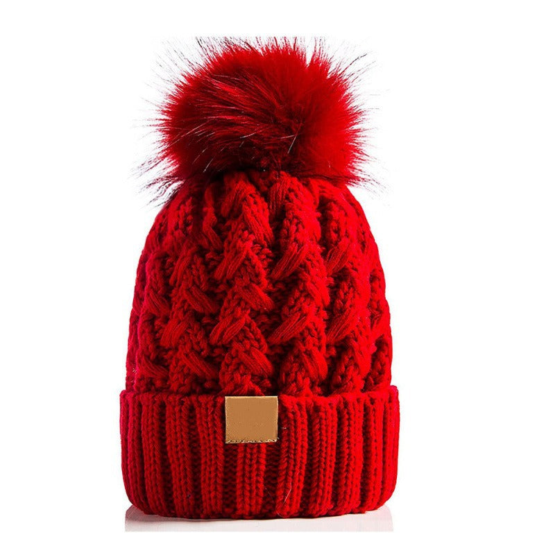 Gorro de punto con pompón para invierno unisex - Norel