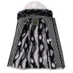 Chaqueta hombre capucha desmontable forrada piel contemporánea materiales premium - Klein