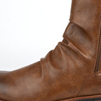Botas de cuero para hombre con cierre lateral y suela baja - Halvor