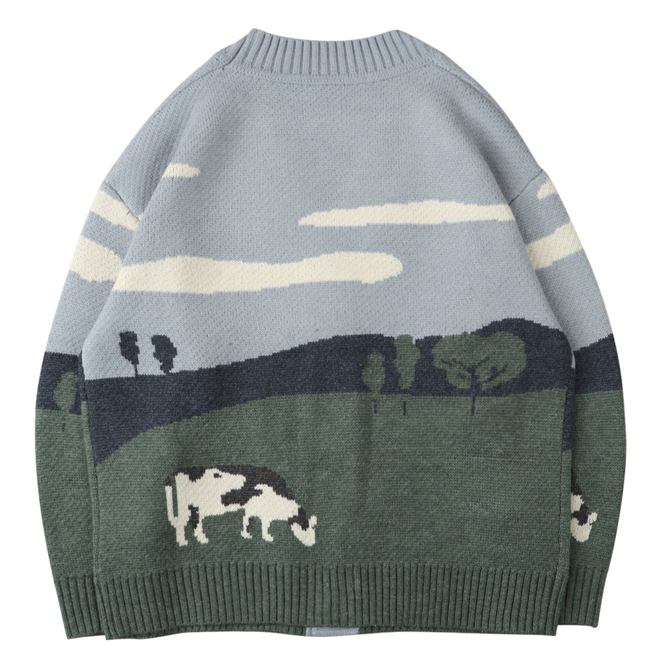 Cardigan tejido para hombre con botones y diseño gráfico - Thomas