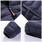 Chaqueta ligera hombre aislamiento térmico capucha resistente viento humedad - Rayan