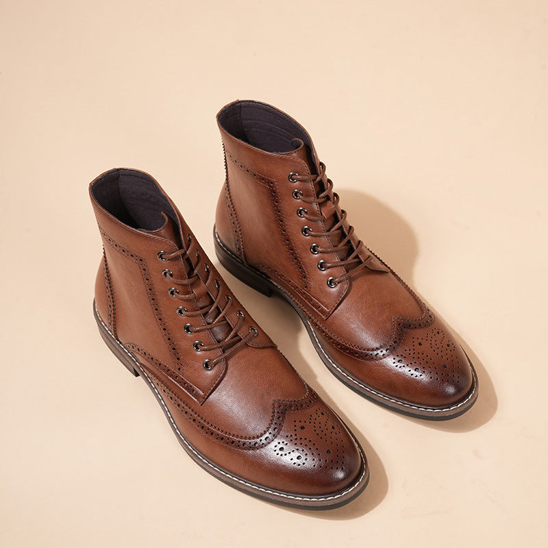 Botines elegantes con cordones para hombre estilo clásico - Arnvid