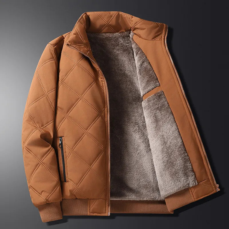 Abrigo polar hombre otoño invierno contemporáneo cálido suave resistente versátil - Nicolas
