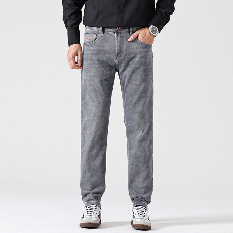 Pantalones vaqueros rectos de acabado gris - Torleif