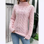 Jersey de punto cuello alto para mujer - Freja