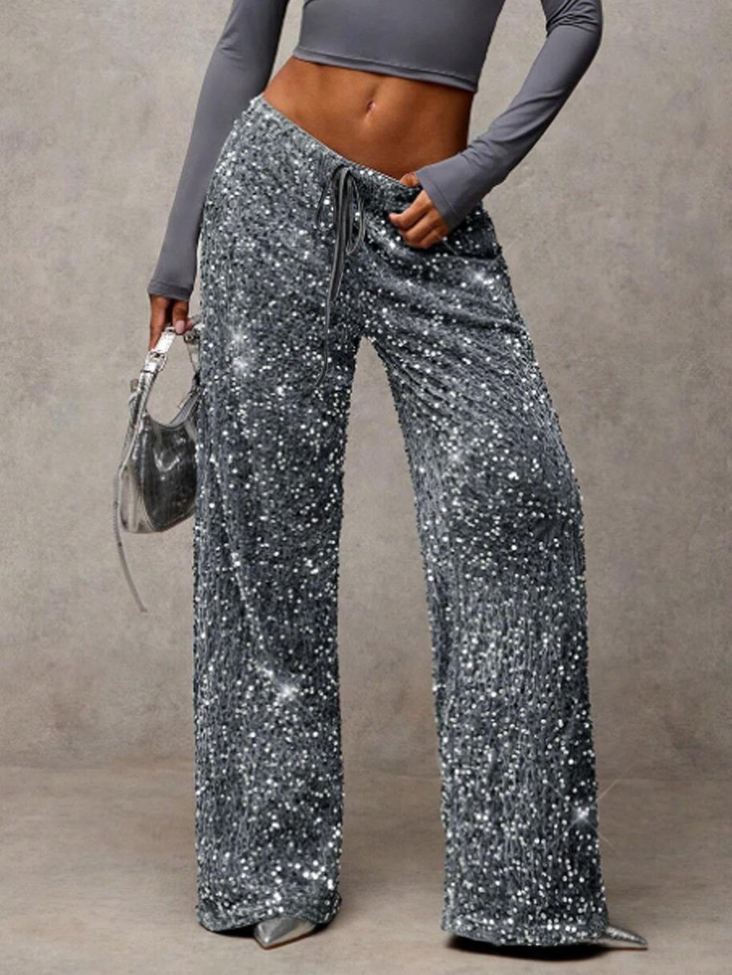 Pantalón para mujer efecto lentejuelas - Lyrane