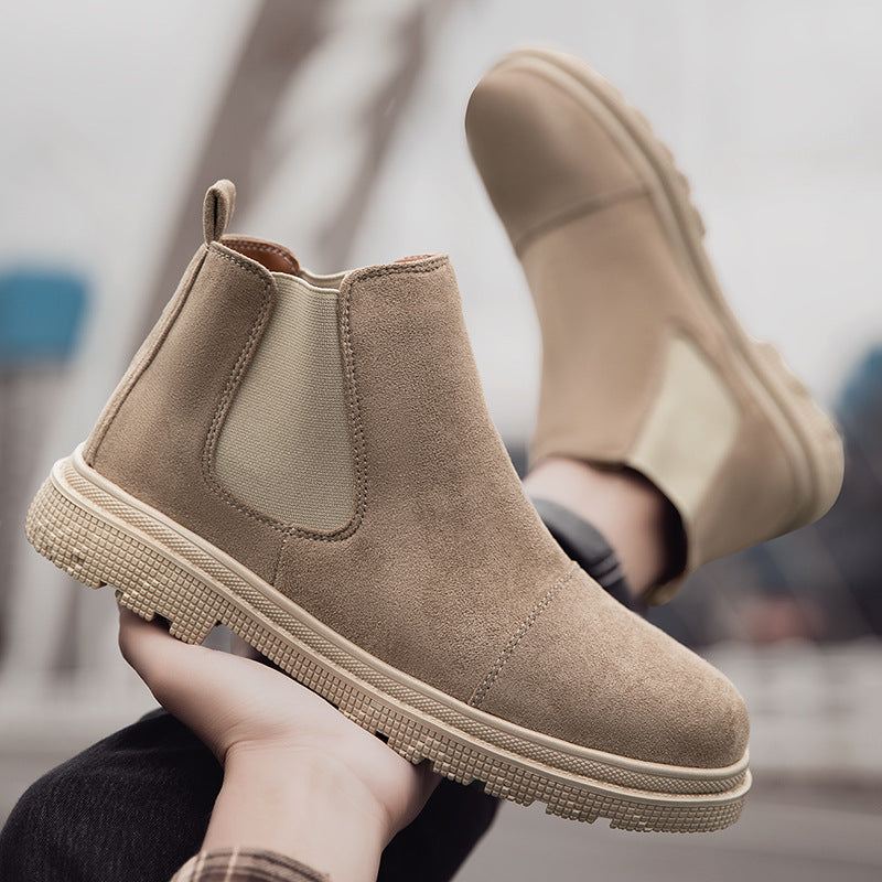 Botines slip-on de cuero retro para hombre - Aegis