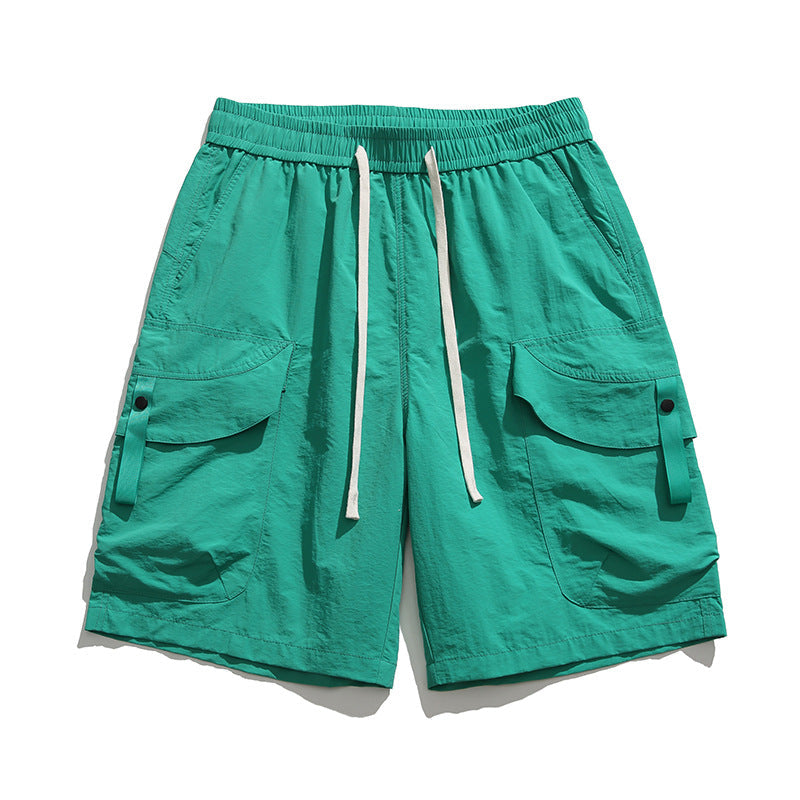 Shorts cargo deportivos con bolsillos amplios para hombre - Leonel