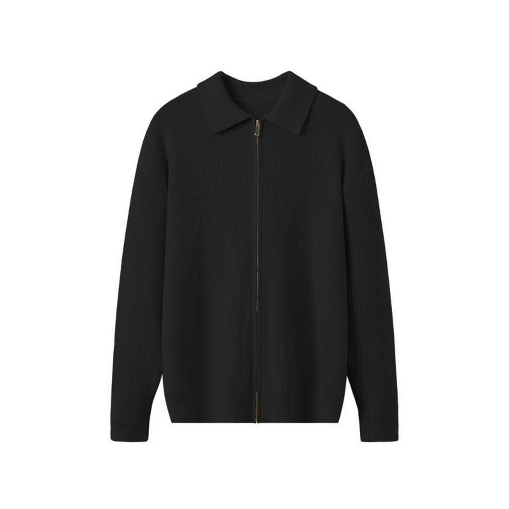 Cárdigan de punto con cuello para hombre - Franco