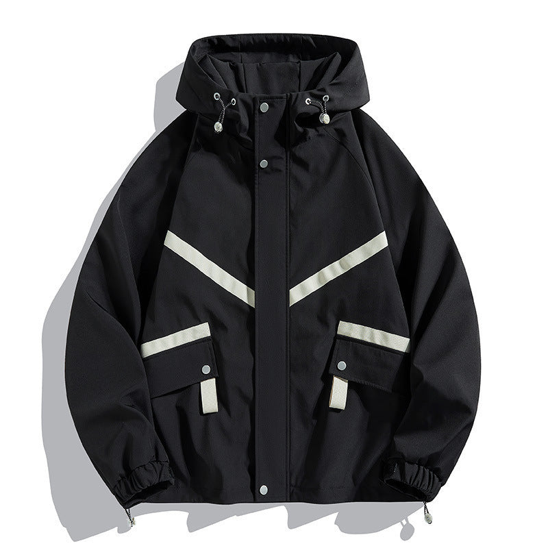 Chaqueta deportiva para hombre con capucha y bolsillos frontales - Adrien
