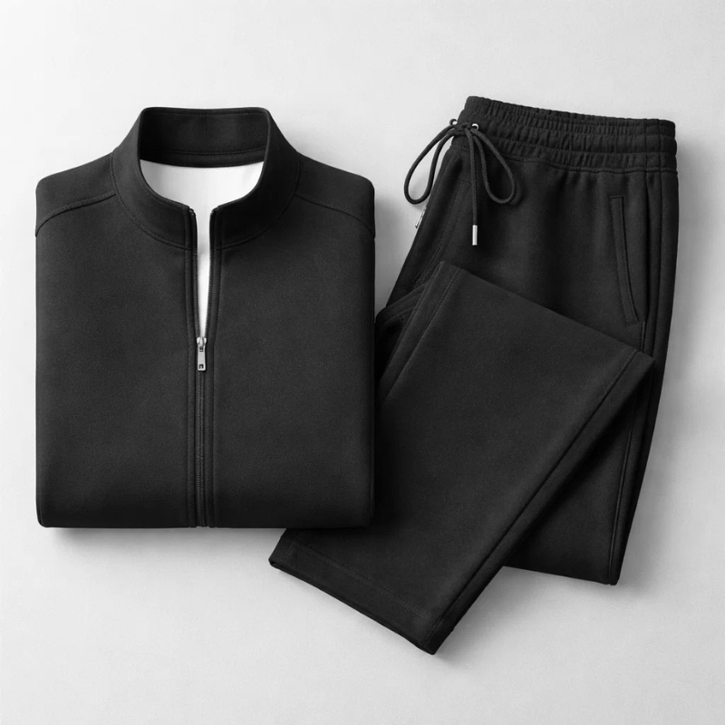 Conjunto deportivo con cierre frontal y pantalón recto para hombre - Adrián