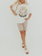 Gilma - Camiseta gráfica floral Moon Shine