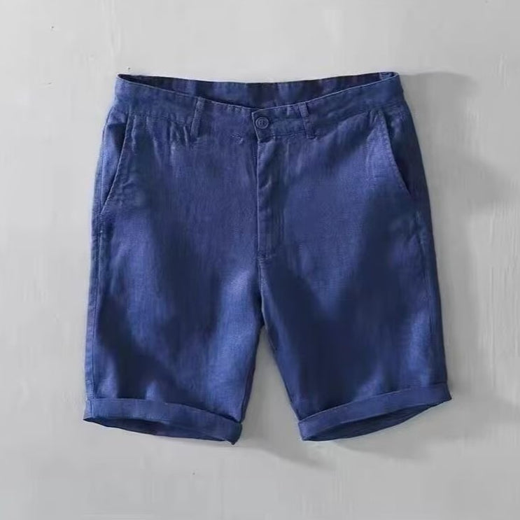 Shorts casual de lino para hombre - Éder