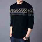Thomas - Jersey de punto con cuello redondo y bloques de color para hombre