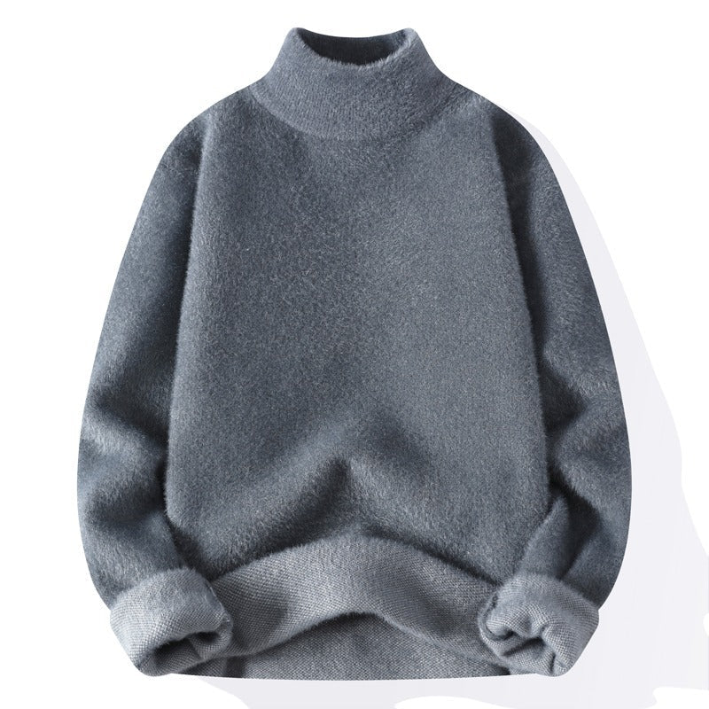 Suéter para hombre cuello semicisne punto suave - Noah
