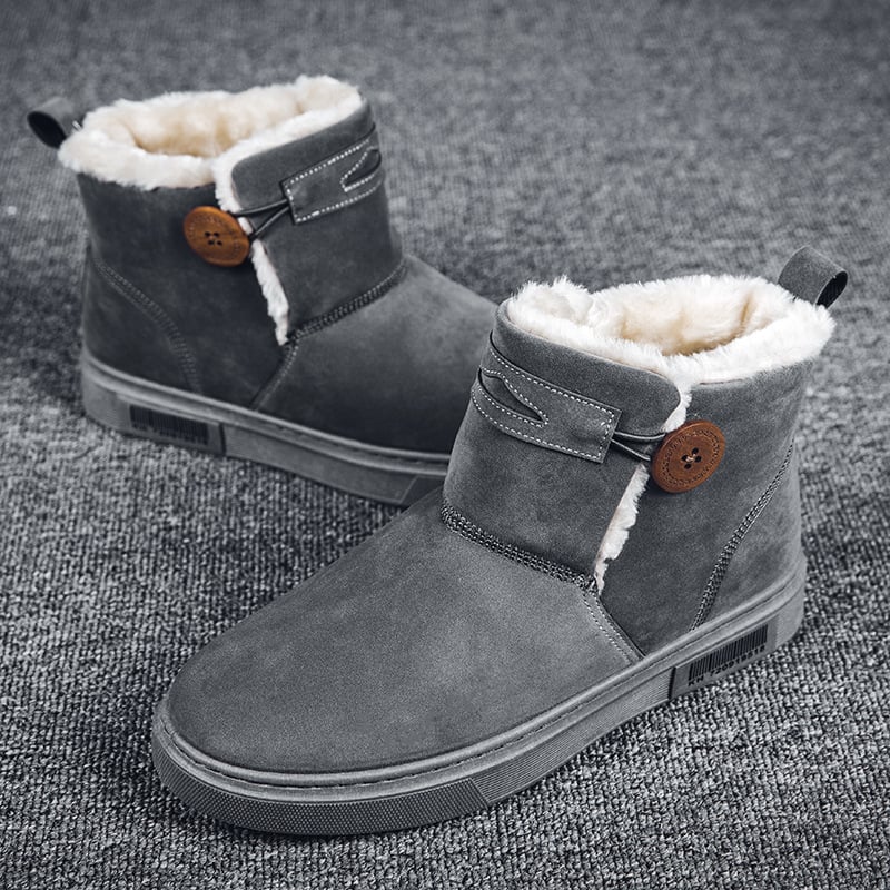 Botines de invierno para hombre en ante con forro calido - Danny
