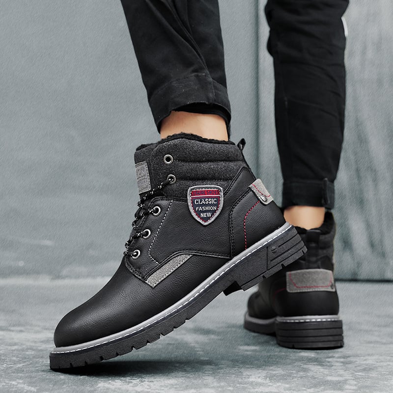 Botas casuales para hombre con forro calido y cordones - Lautaro