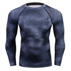 Camiseta deportiva dry fit para hombre manga larga entrenamiento - Roshfran