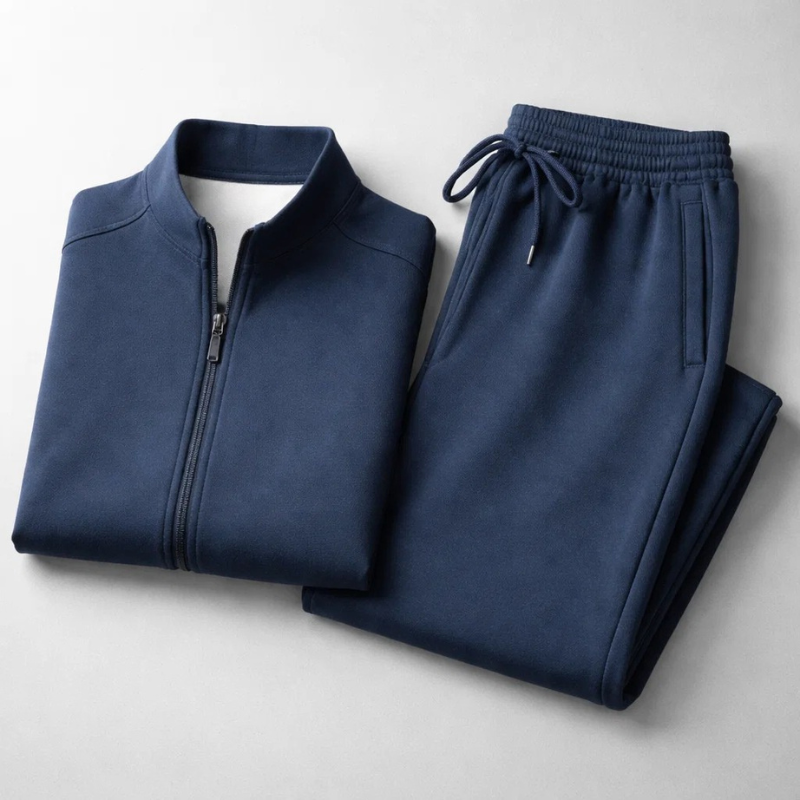 Conjunto deportivo con cierre frontal y pantalón recto para hombre - Adrián