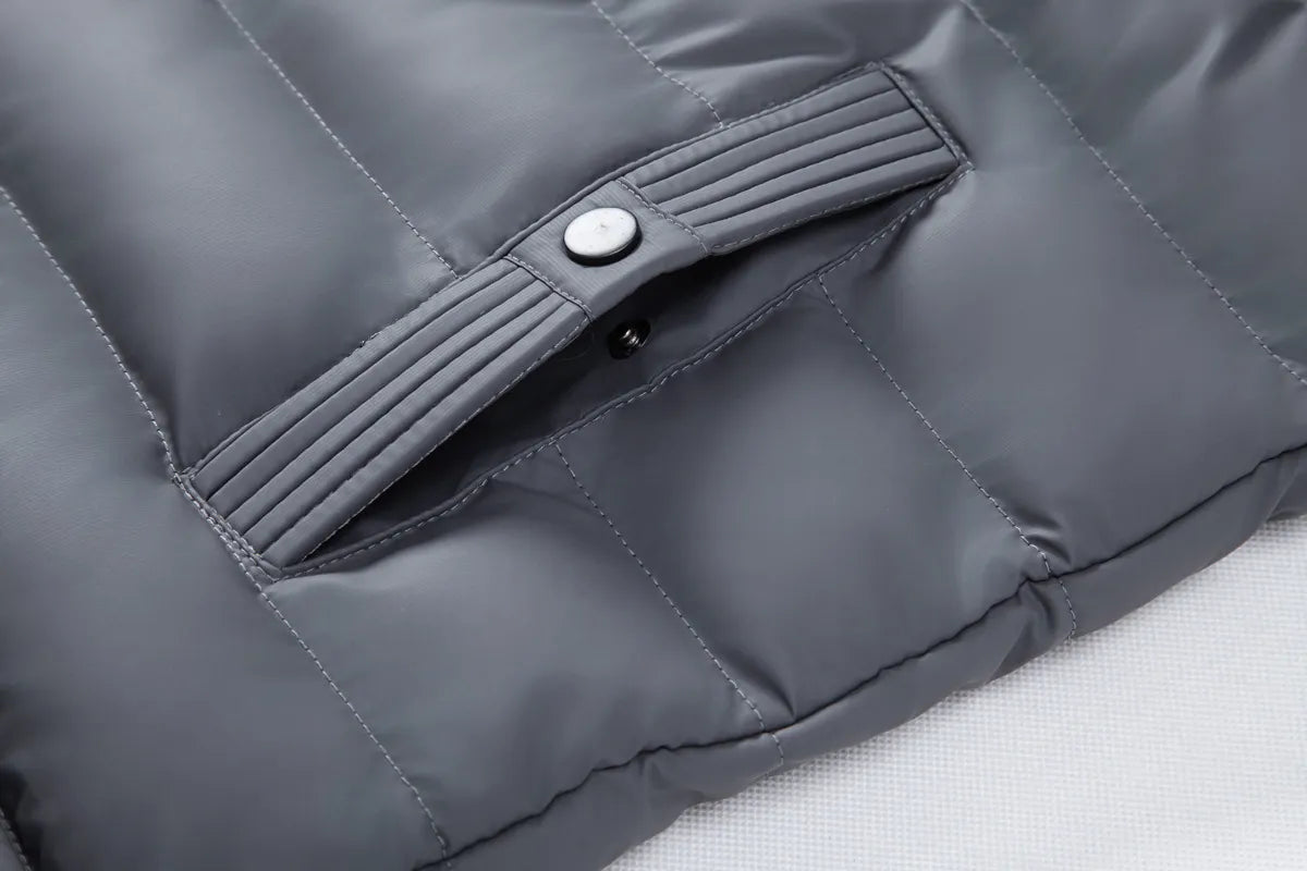 Abrigo invierno hombre informal capucha algodón contemporáneo cálido versátil - Luc