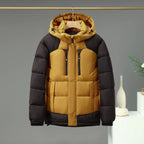 Abrigo invierno hombre capucha desmontable térmico impermeable resistente cálido - Frank
