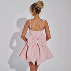 Vestido corto con acabado brillante para mujer - Alisène