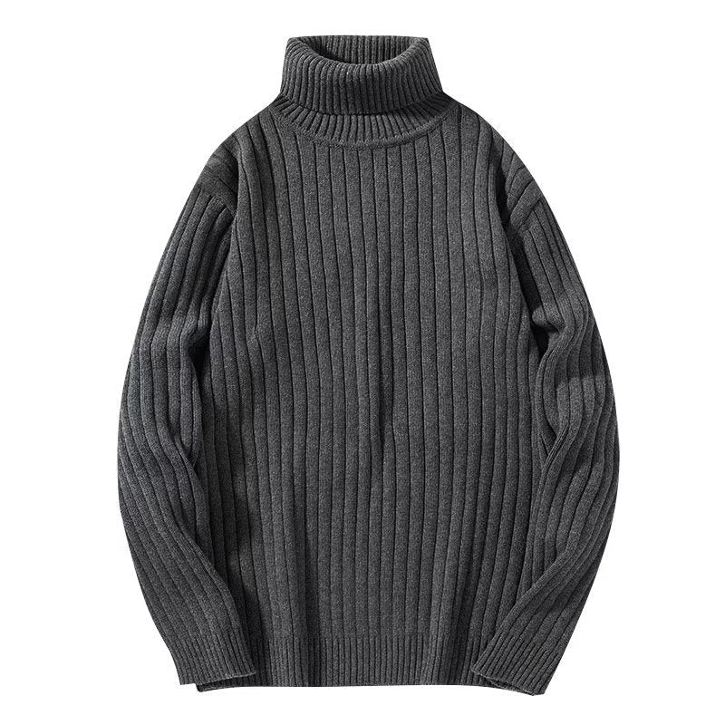 Suéter de cuello alto para hombre tejido acanalado - Darel