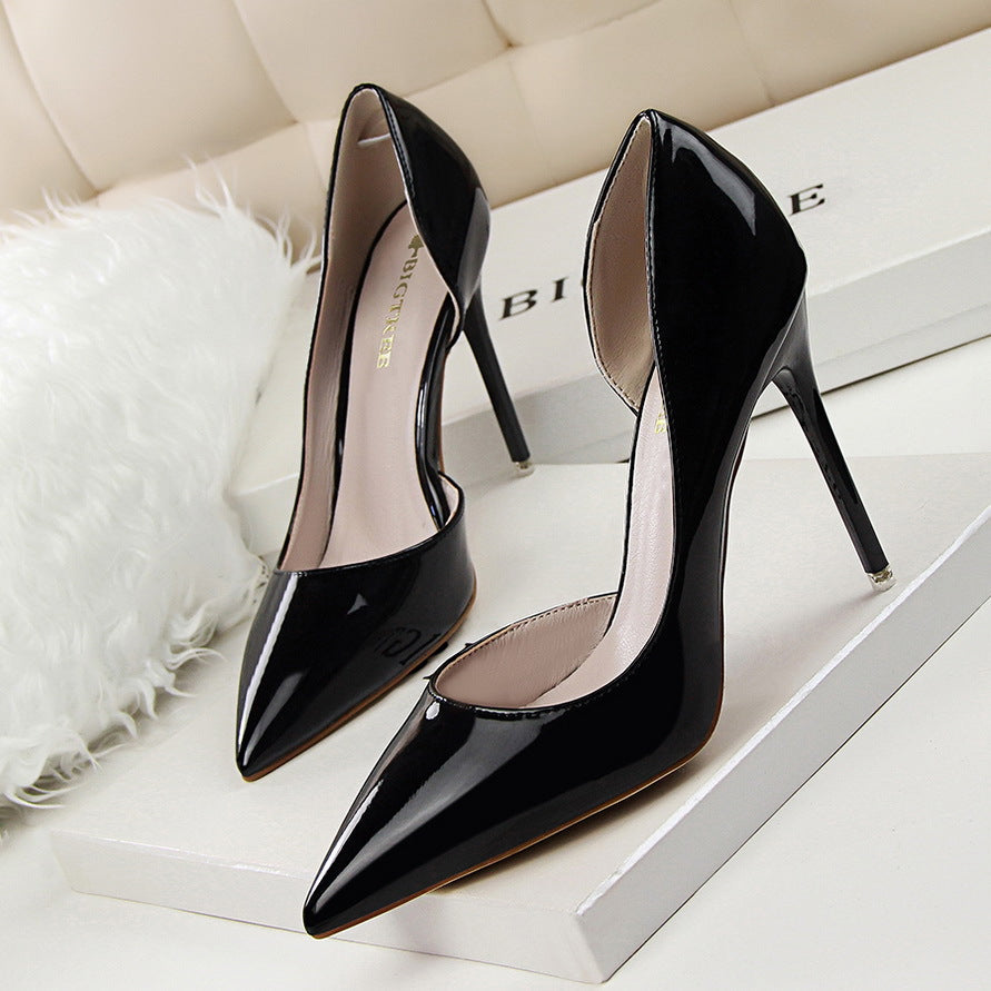 Zapatos tacón alto mujer punta fina salón d’orsay elegantes - Colette