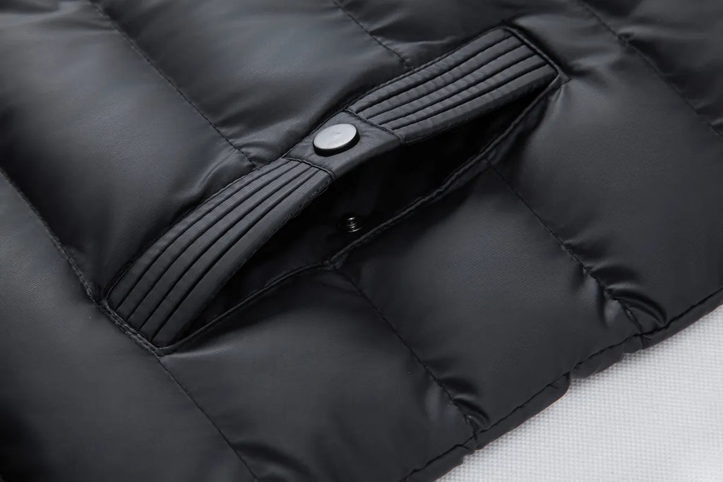 Abrigo invierno hombre informal capucha algodón contemporáneo cálido versátil - Luc