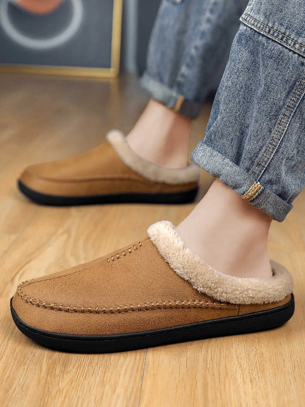 Pantuflas para hombre efecto suave invernal - Ervann