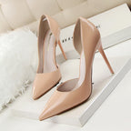 Zapatos tacón alto mujer punta fina salón d’orsay elegantes - Colette