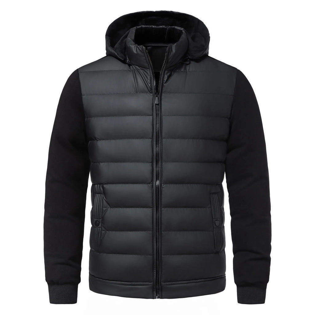 Abrigo invierno hombre informal capucha algodón contemporáneo cálido versátil - Luc