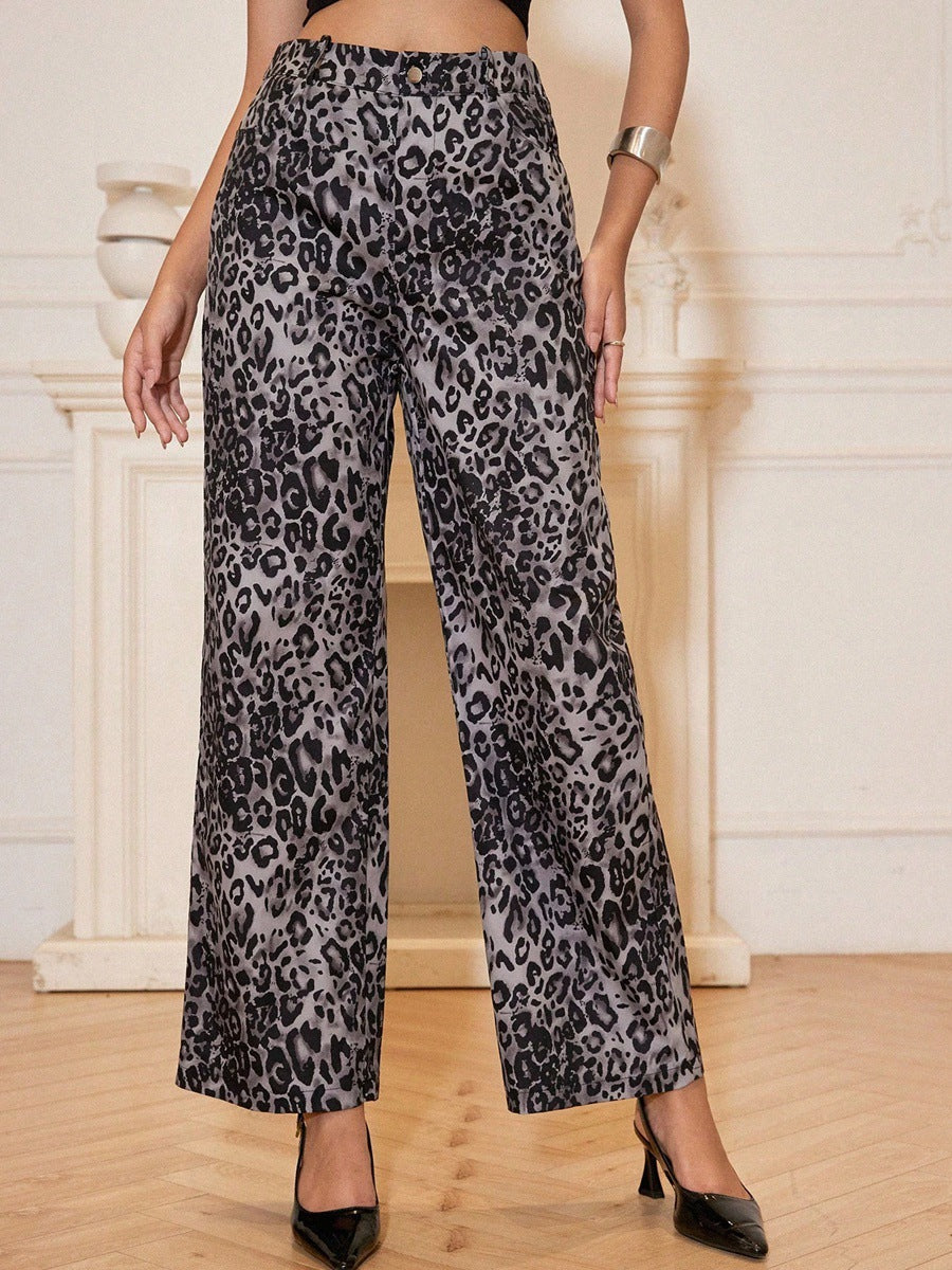 Pantalón para mujer textura estampada - Vaelinne