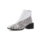 Botines elegantes para mujer con estampado - Avril