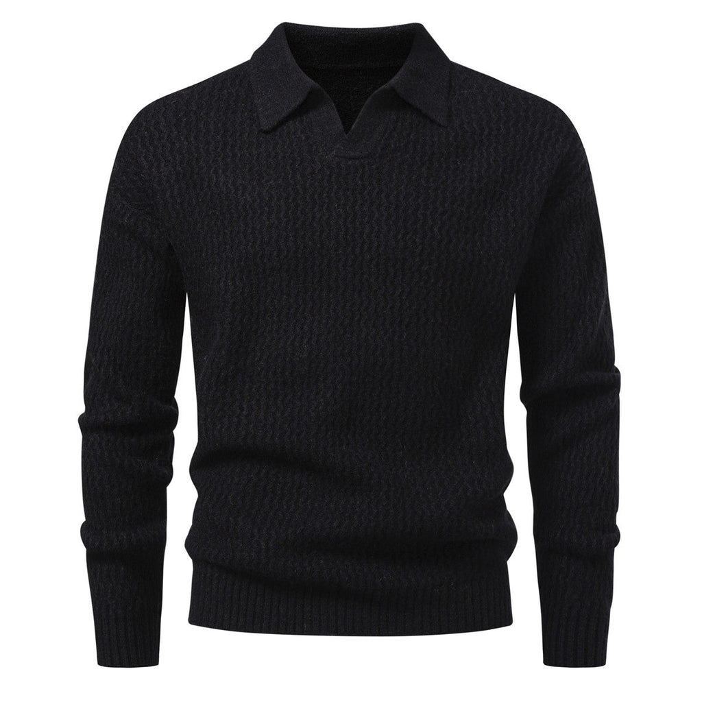 Suéter para hombre punto jacquard con cuello abierto - Raptor