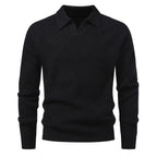 Suéter para hombre punto jacquard con cuello abierto - Raptor