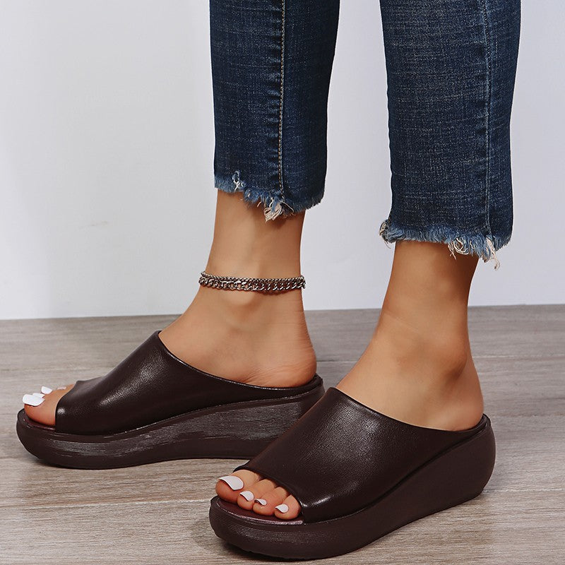 Sandalias plataforma abiertas para mujer - Clarissa