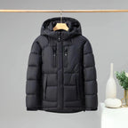 Abrigo invierno hombre capucha desmontable térmico impermeable resistente cálido - Frank