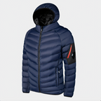 Chaqueta invierno acolchada hombre plumón ganso impermeable capucha ajuste favorecedor - Jaxton