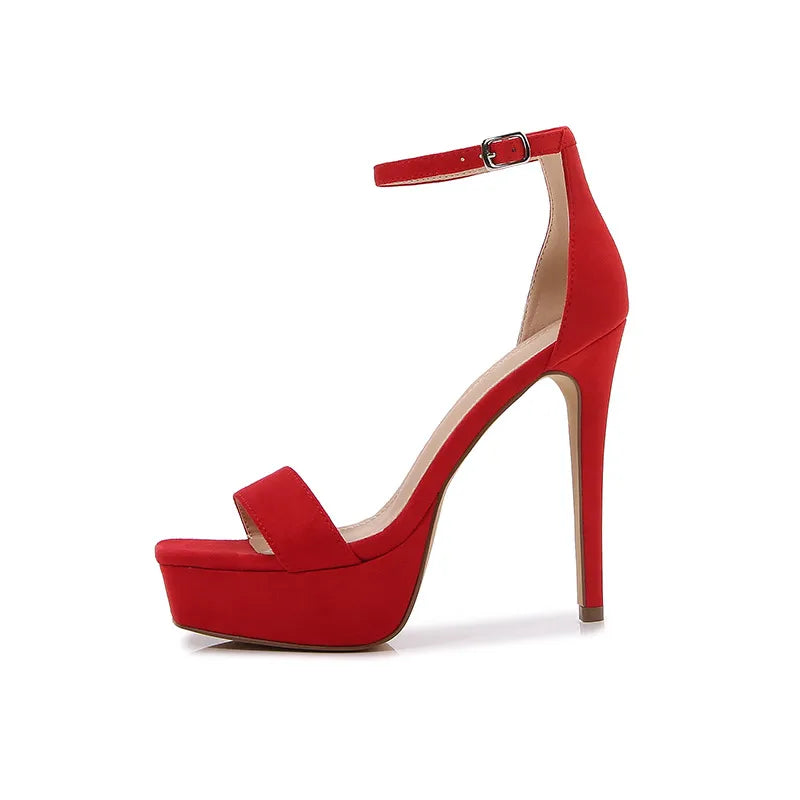 Zapatillas de mujer con plataforma y pulsera al tobillo - Cyrielle