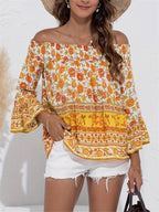 Alina - Blusa con hombros descubiertos y estampado floral para Mujer