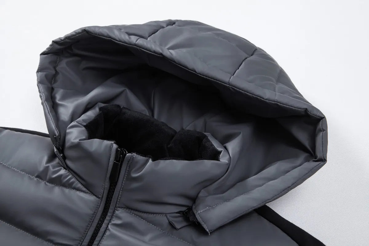 Abrigo invierno hombre informal capucha algodón contemporáneo cálido versátil - Luc