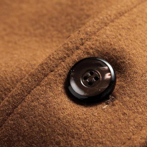 Abrigo lana hombre premium corte estructurado solapas amplias elegante - Darius