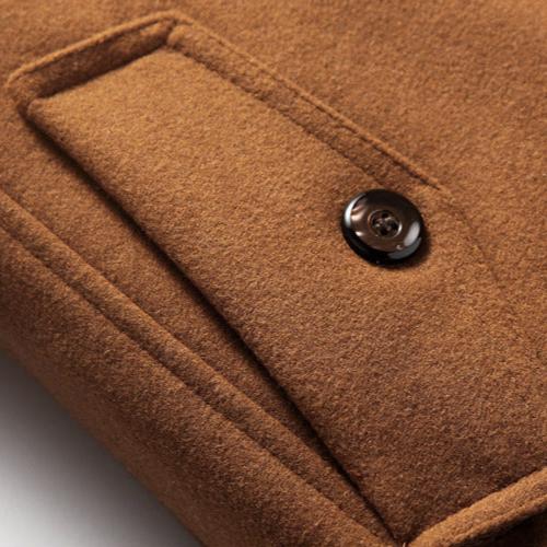Abrigo lana hombre premium corte estructurado solapas amplias elegante - Darius