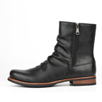 Botas de cuero para hombre con cierre lateral y suela baja - Halvor