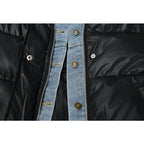 Chaqueta acolchada hombre detalles denim puños elásticos cordón ajustable urbana - Arvid