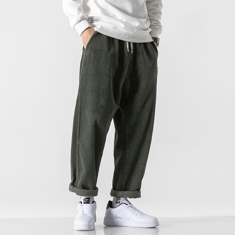 Pantalones para hombre efecto pana suave - Edrion