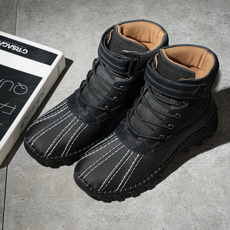 Botas de invierno para hombre impermeables con cordones - Raveln