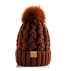 Gorro de punto con pompón para invierno unisex - Norel